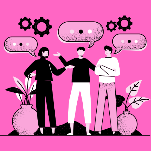 Personnes qui communiquent